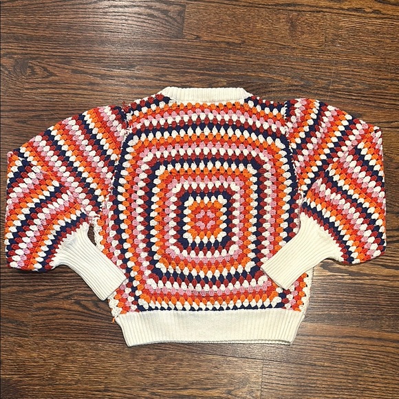 Farm Rio, Colorful Crochet Women's Sweater, Size Large (221) - Picture 6 of 6